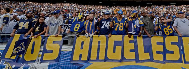 Los Rams ya llegaron a California hace siete décadas