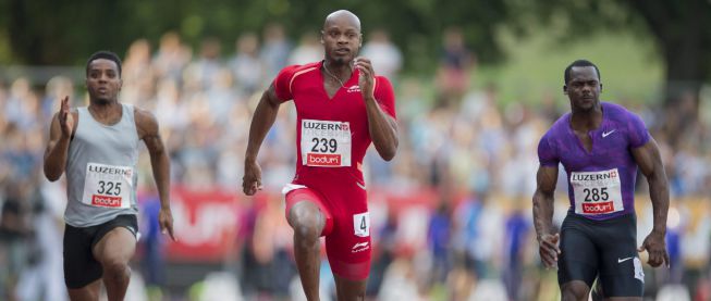 Asafa Powell gana en Lucerna con 9.87 en los 100 metros