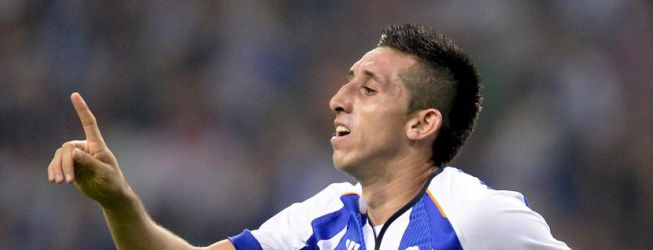 Héctor Herrera played 25 minutes in the Porto-Valencia.