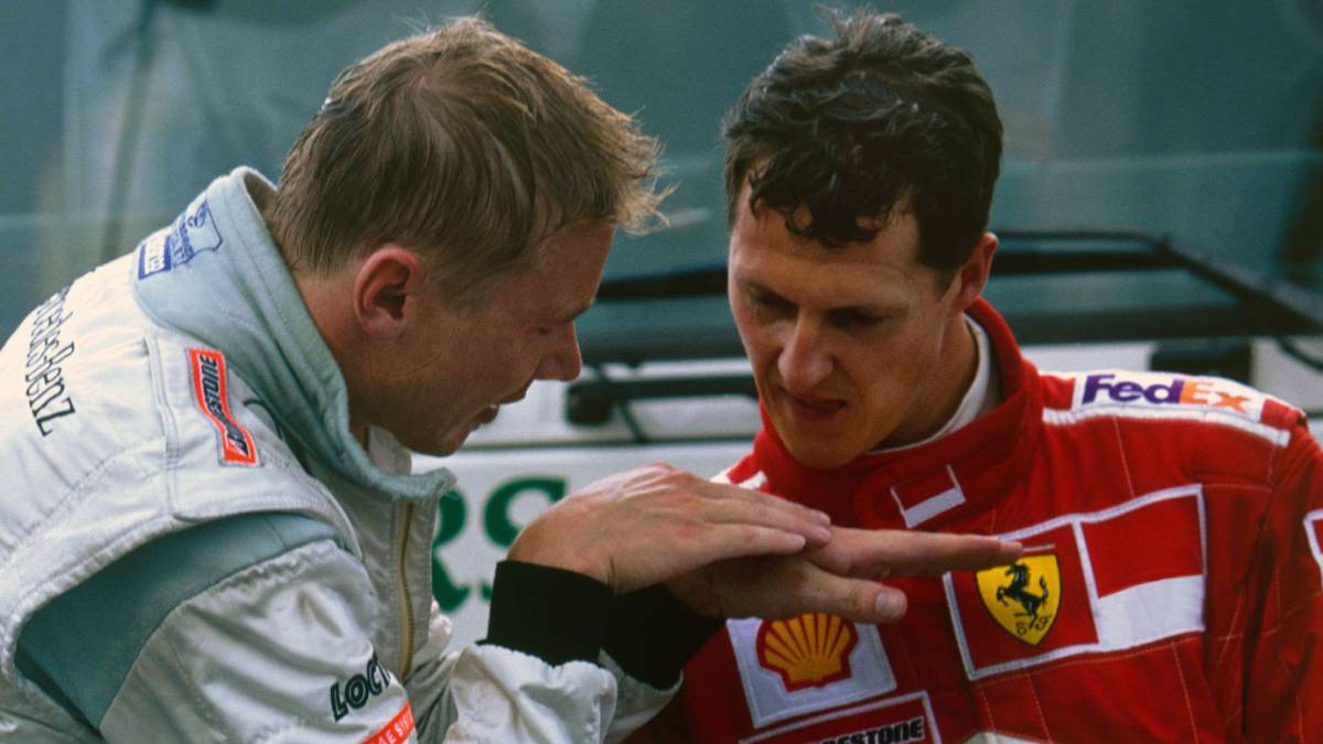 Hakkinen says that Schumacher was better than Senna.