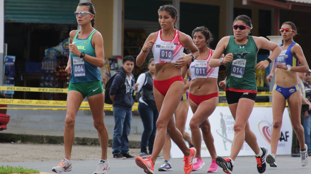 Kimberly García ganó el bronce en el Sudamericano de Marcha