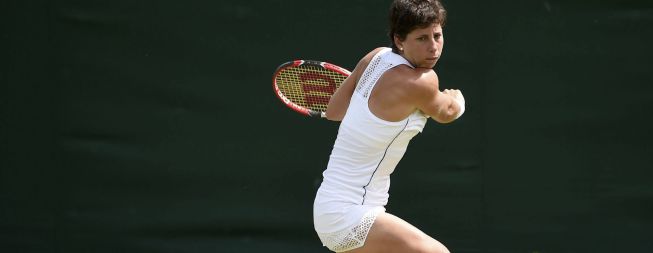 Farewell from Carla Suárez against Latvian Ostapenko.