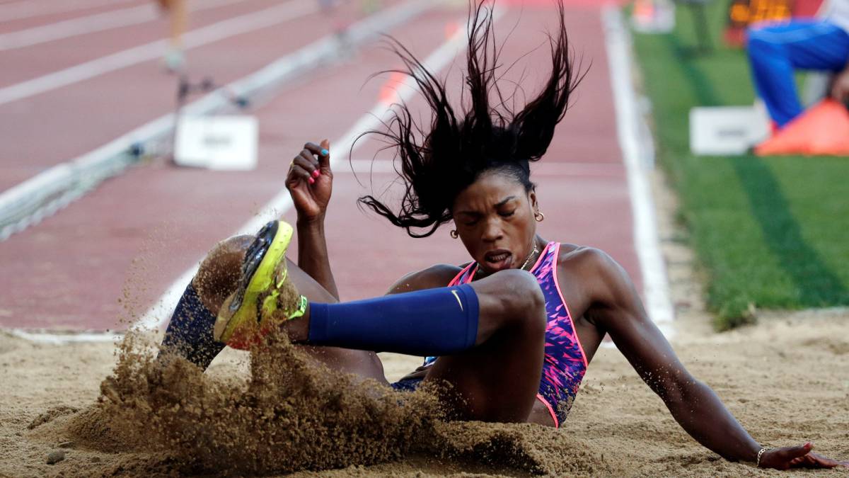 Caterine Ibargüen, segunda en el inicio de la Liga de ...