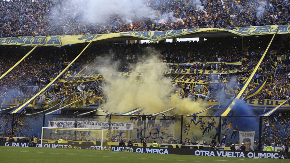 La Bombonera lights up as Boca Juniors celebrate league win - AS.com