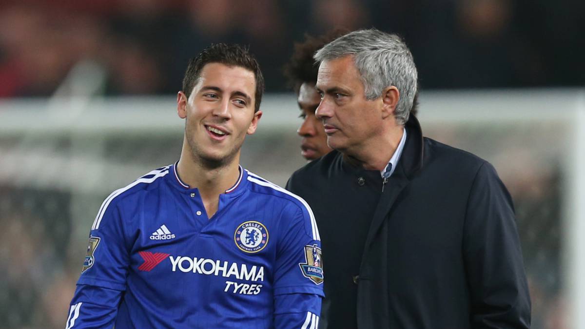 Image result for mourinho and hazard