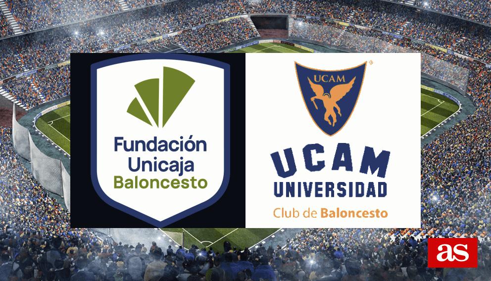 Unicaja vs UCAM Murcia live info and stats ACB 2023/2024