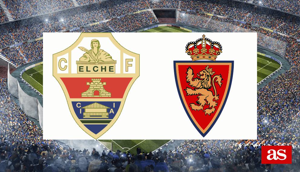 Elche 1-2 Real Zaragoza: results, summary and goals