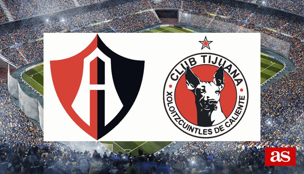 Atlas vs Xolos estadísticas y datos en directo Liga MX Clausura 2024