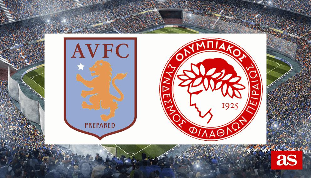 Aston Villa 24 Olympiacos results, summary and goals