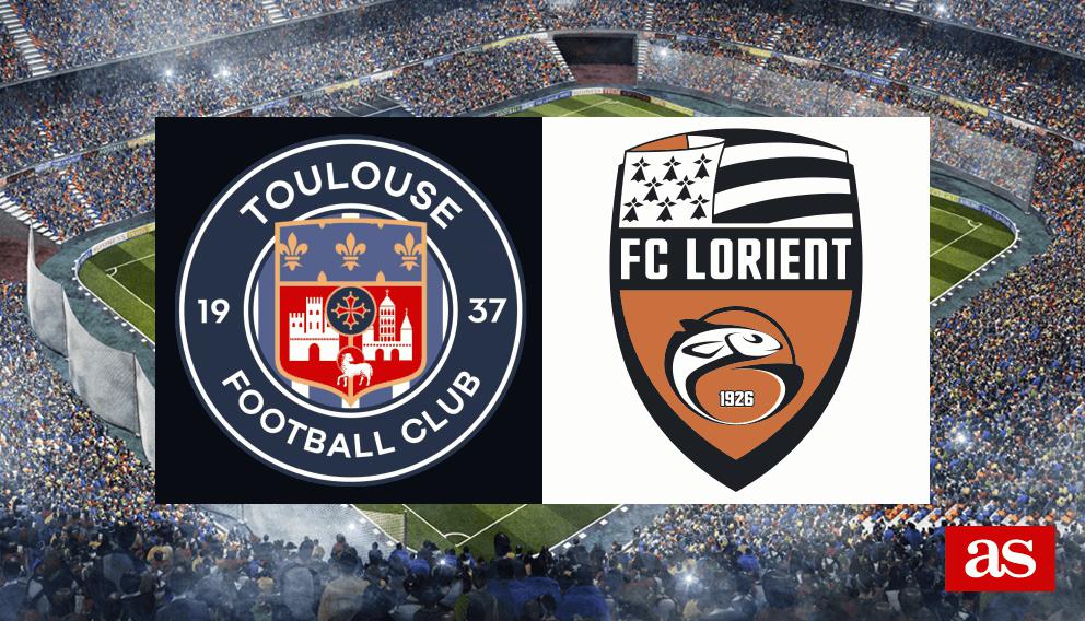 Toulouse 1-1 Lorient: results, summary and goals