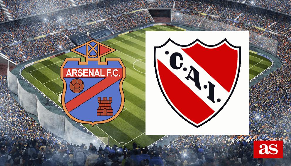 Independiente - Arsenal: reseumen, goles y resultado - AS Argentina