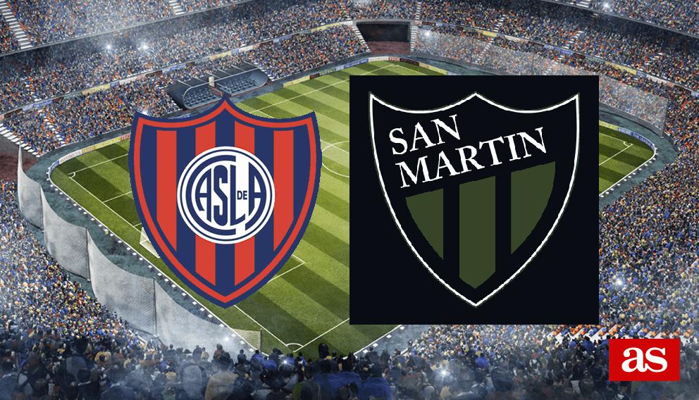 San Lorenzo de Almagro vs San Martín de San Juan estadísticas previas y datos en directo Copa