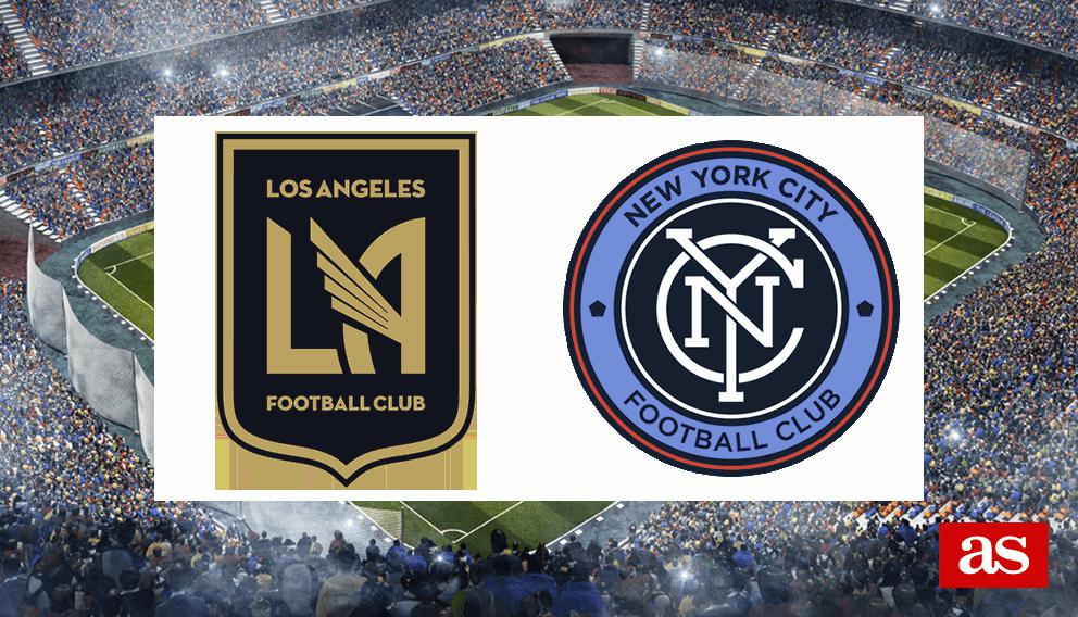 LAFC vs New York City FC team lineups and statistics