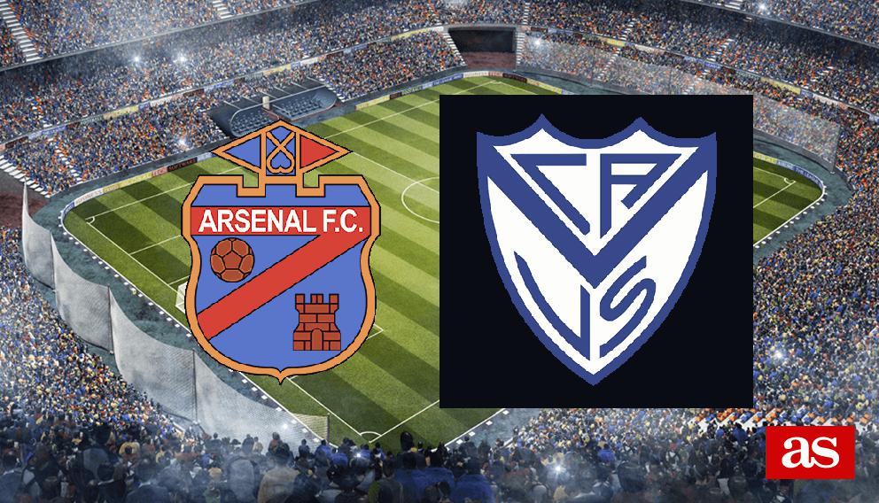 Arsenal de Sarandí 22 Vélez Sarsfield resultado, resumen y goles Arsenal de Sarandí 22 Vélez Sarsfield resultado, resumen y goles
