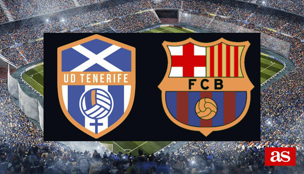 UD Costa Adeje Tenerife vs FC Barcelona Femenino: estadísticas y datos ...