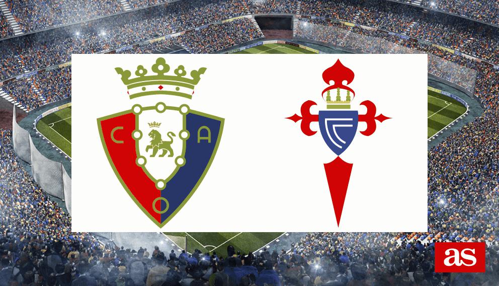 Posiciones de osasuna contra celta de vigo