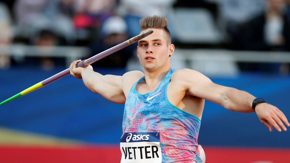 Atletismo Vetter la lía en jabalina 94,44, segundo mejor