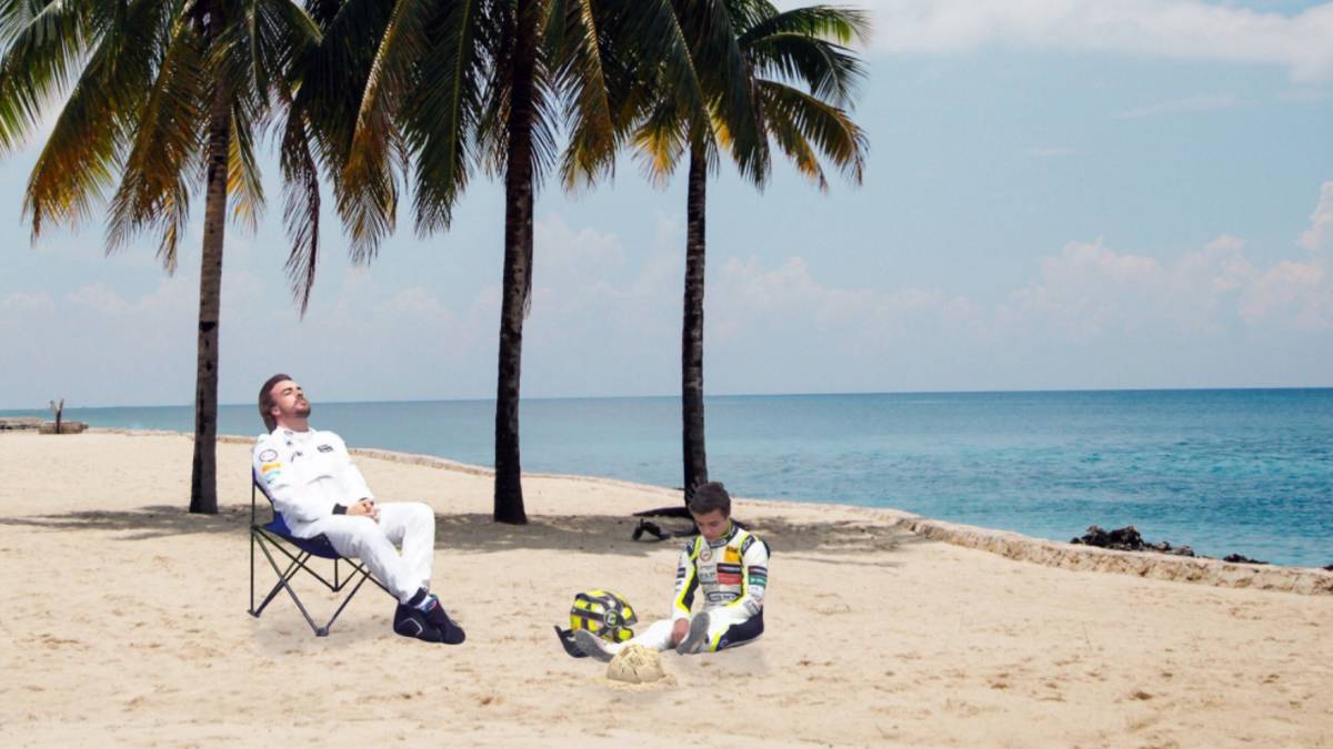 Alonso Jokes With Norris And The Sunbeds I Ll Bring You One