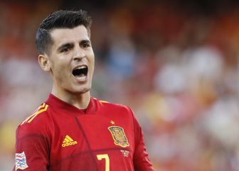 Luis Enrique con Morata