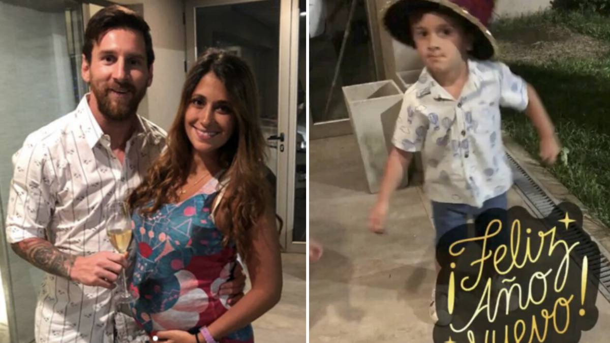 Messi despidió el año en familia y con un divertido 'show 